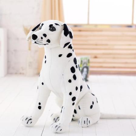 30/40/50cm Täytetyt eläimet Dalmatian pehmolelu Eläväkokoinen jättiläinen Koiran pehmolelu Realistinen eläin Lasten lelut Lahja lapsille Laadukas 30cm