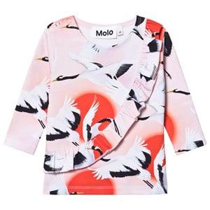 Molo Sunrise Cranes Evelyn T-Shirt 74 cm (6-9 Months) - Tops - 74 cm (6-9 Months) - Pink
