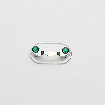 Smaragd 2 stk. Magnetiske solbriller Briller Brilleclips Øretelefon Nøgleholder Tøj Nål