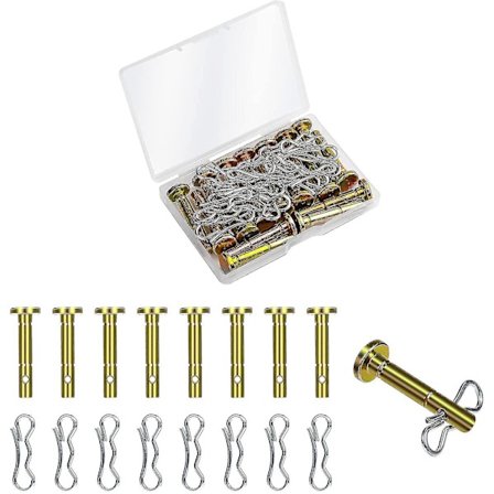 20 Sett Snøfreser Skjærpinner og Splintpinner, 20 stk 738-04124 og 20 stk 714-04040 Skjærpinneutskifting for Mtd Cub Cadet Troy-bilt Snøfresere