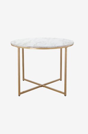 Loft24 - Ruokapöytä Maro Ø90 - Valkoinen - Ruokapöydät - - Homeroom