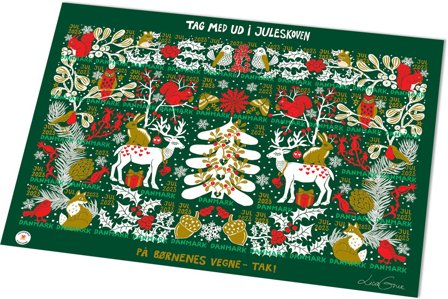 Danmark - julmärkeark 2023 - Utakket julmärkeark