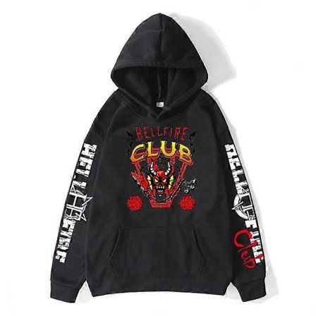 Trykket hettegenser, europeisk og amerikansk stil, oversized fleece-pullover, ungdoms streetwear, avslappet jakke