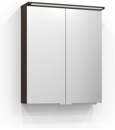 Svedbergs Skuru Spegelskåp med LED-belysning Brun Ask, Badrum