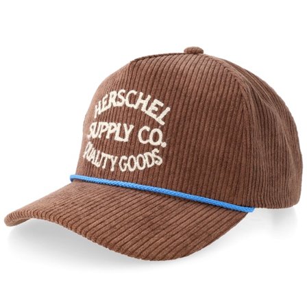 Herschel - Brown - adjustable - Cap - Whaler Tall Corduroy Cap Potting Soil A-Frame Adjustable - Hatstore
