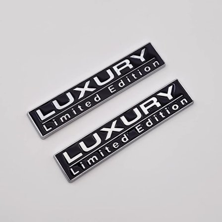 2 kpl Ylellinen Rajoitetun Erän Tunnus 3D Metallilogo Automerkki