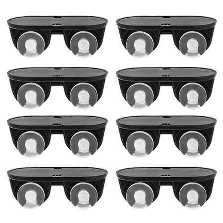 8 stk. selvklæbende hjul til møbler, korrosionsbestandige, støjsvage, tunge, til hjemmet