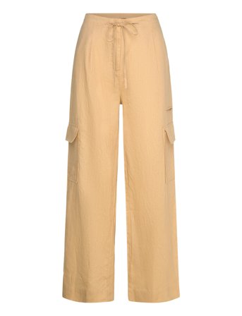 Mango | Linen Cargo Trousers | 36