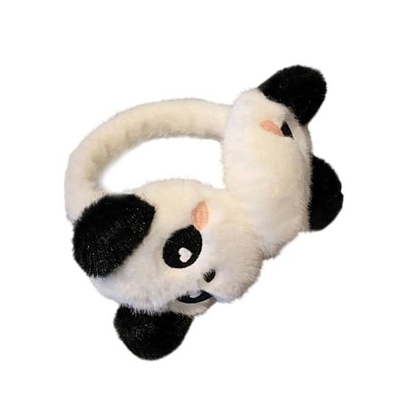 Plys Tegneserie Panda Ørevarmere til Kvinder Forskellige Hovedstørrelser Udendørs Vinteraktiviteter Hold Varmen Udendørs[D]