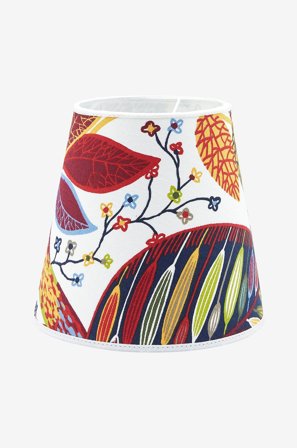 PR Home - Kippivarjostin Cia, Printed Cotton 20 cm - Monivärinen - Lampunvarjostimet - - Homeroom