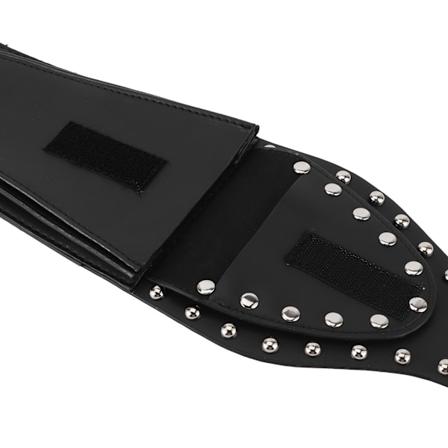 Dekseltrekk for bensintank på motorsykkel med lommepose i PU-lær, passer til XL 883 1200 48 Sølvnaglet kant