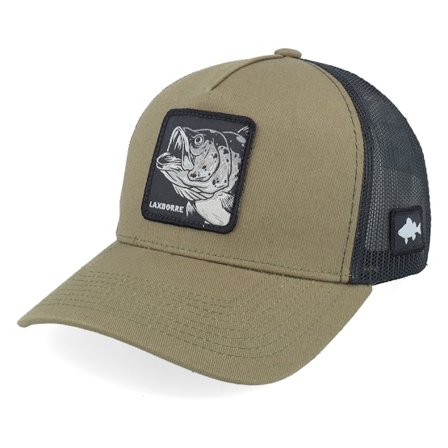 Skillfish - Brown - trucker - Cap - Laxborre Mono Coffee/Black A-frame Trucker - Hatstore
