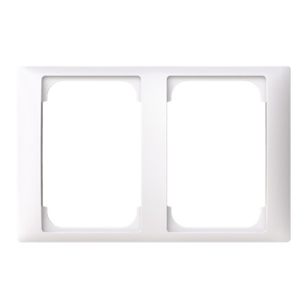 ABB Saga 1722F100-916 Täckram 2-fack, Strömbrytare & vägguttag