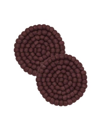 Svanefors Nisha Underlägg 2p Bordstextil Röd 20 cm