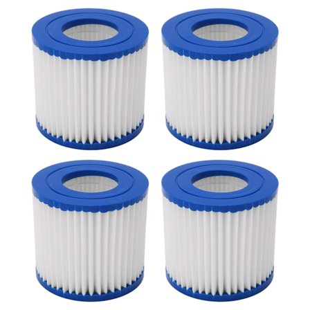 4-pack Pool Filter Cartridge Stark Adsorption Kraftfull Filtrering Lätt Rengöring Spa