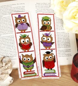 Stickpackung Lesezeichen Eulen 2-er Pack