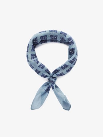 John Henric Men's Hellblaues Geometrisches Bandana Size Onesize