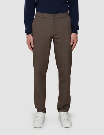 Shaping New Tomorrow - Essential Pants - Saddle Brown Melange - Regular Fit - Herre - Størrelse 42/34