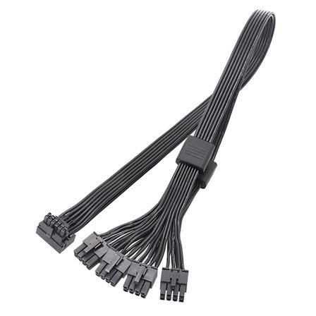 16-pins til 4 8-pins skjermkortforlengelseskabel GPU-strømkabel 12VHPWR PCIE5.0