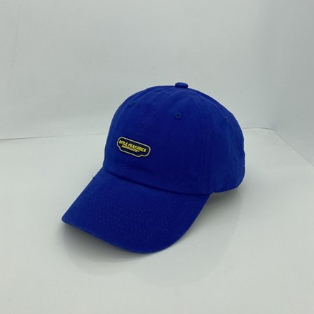 Nostalgisk engelsk broderad keps med justerbar bas Blå