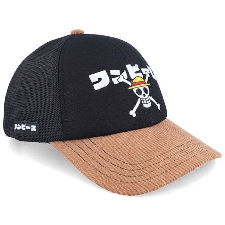 Capslab - One Piece Skull Black/Brown Trucker Trucker Black Cap - @ Hatstore