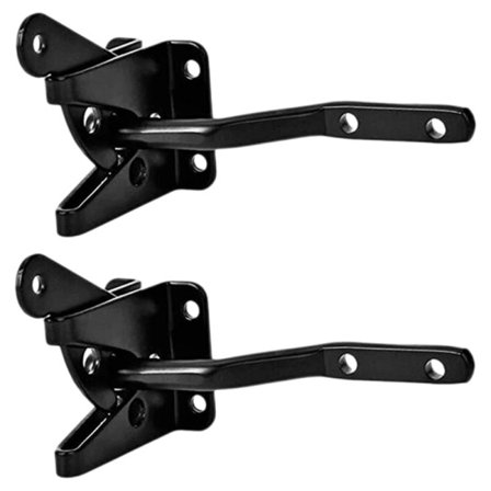 2 stk selv låsende port lås automatisk tyngdekraft spak gjerde port lås