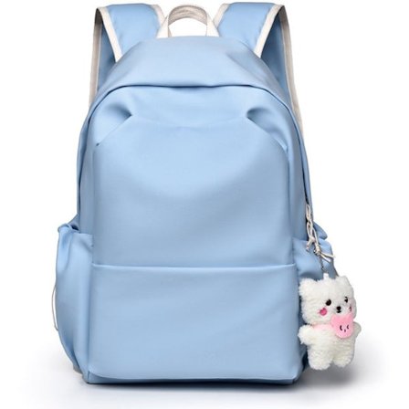 Ryggsekk - Skolesekk - Universell for både menn og kvinner - Laptop-ryggsekk - Skolesekk - Lys beige