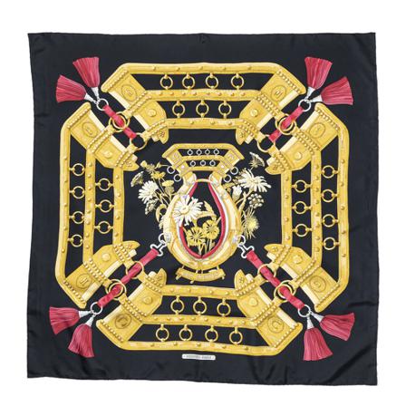 Hermès Vintage, Pre-owned Scarf Zwart, Dames, Maat:ONE Size