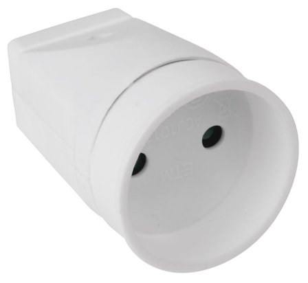 Gelia 4000004032 Skjøteuttak ujordet, med pirkesikring, Stikkontakter & kabler