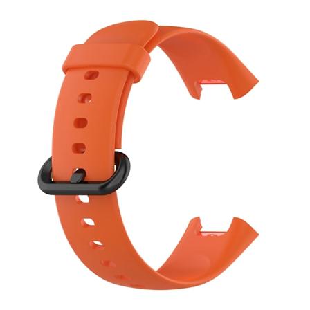 Passer til Redmi Watch 2 Lite Solid Farge Silikon Erstatningsarmbånd Orange Color