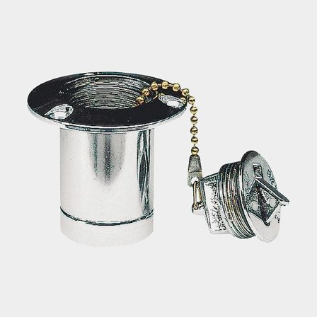 Däcksförskruvning helkromad vatten Ø 51 mm