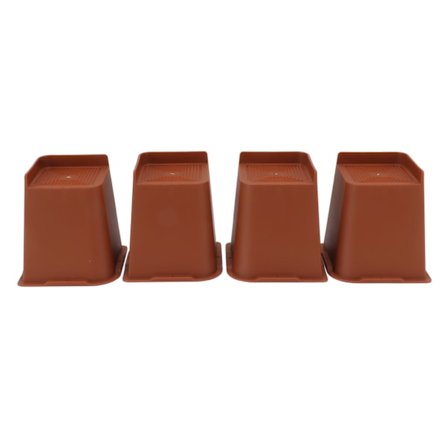 4 kpl raskaan sarjan sängynjalkojen korotuspalat, L-muotoiset, 6 tuumaa, liukumattomat huonekalujen lisäkorotuspalat makuuhuoneeseen