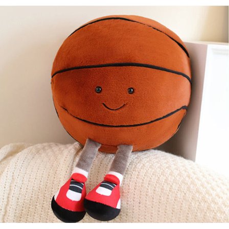 28 cm Sød Basketball Pude Plyslegetøj Blød Udstoppede Dyr Dukke med Smilende Ansigt Børnegave