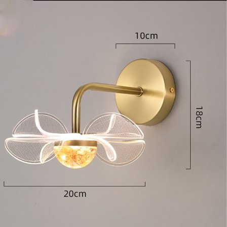 (20*25*25CM) 6W kolmivärinen vaihtava valo Luova LED-seinävalaisin