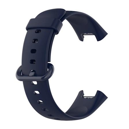 Passer til Redmi Watch 2 Lite Solid Farge Silikon Erstatningsarmbånd Midnight Blue