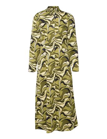 Yaswavy Ls Long Dress S. Dresses Shirt Dresses Multi/mønstret YAS