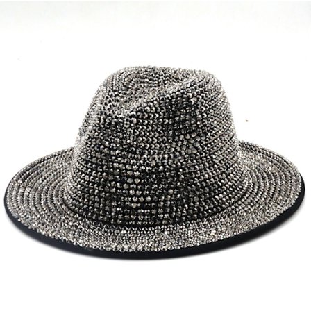 Mode paljett Fedora hatt