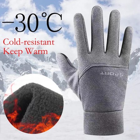 Winter Gloves for Men Women Touchscreen Anti-Slip Thermal Warm Windproof Glove for Running Cycling Motorcycle Hiking Ski Driving