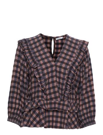 Tric Blouse Cotton Blue Noella