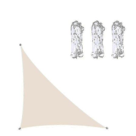 3x3x4,3m/4x4x5,7m/5x5x7,1m Vattentät Solskydd Segel Triangel För Trädgård Uteplats Utomhus Markiser Baldakin