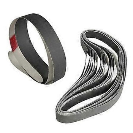 1x30 tum slipband 15 st för ytpolering med flera kornstorlekar