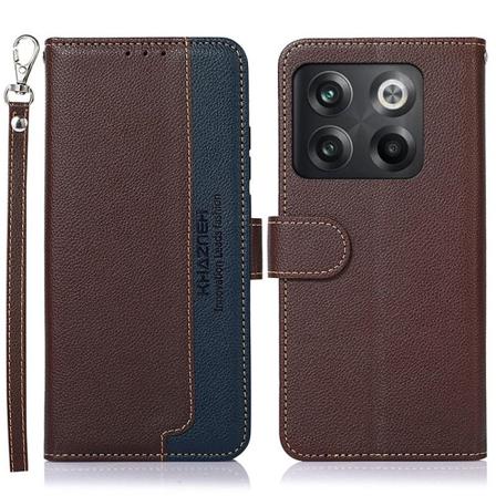 Khazneh Oneplus 10t / Ace Pro Plånboksfodral - Brun/blå Brun