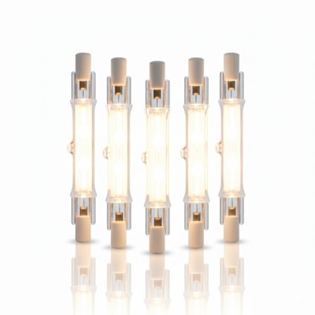 5-pak R7s 118mm 300W 230V – Lineære halogenlamper til stærk belysning