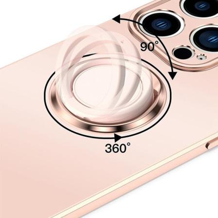 Iphone 14 Skal Ringhållare Electroplating Kickstand - Grön