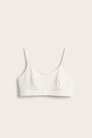 Kappahl | Ribatut kaarituettomat rintaliivit | Luonnonvalkoinen