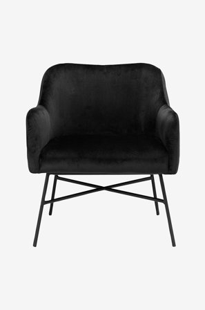 Loft24 - Käsinojallinen tuoli Flora - Musta - Käsinojalliset tuolit - - Homeroom