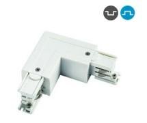 Powergear 3PH L-Verbinder, LINKS RECHTS UMSCHALTBAR, Weiß