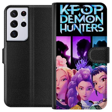 Yhteensopiva Lompakkokotelo Samsung Galaxy S21 Ultra 5G Kpop Demon Hunters Varjot Sankarit Nousevat Mysterious Anime Power