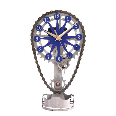 Kedjeväxelklocka Bordsklocka BLÅ A A