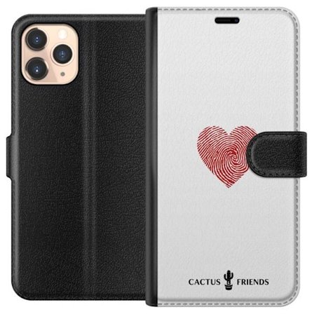 Yhteensopiva Lompakkokotelo Apple Apple iPhone 11 Pro Cactus and Friends - Fingerprint Love